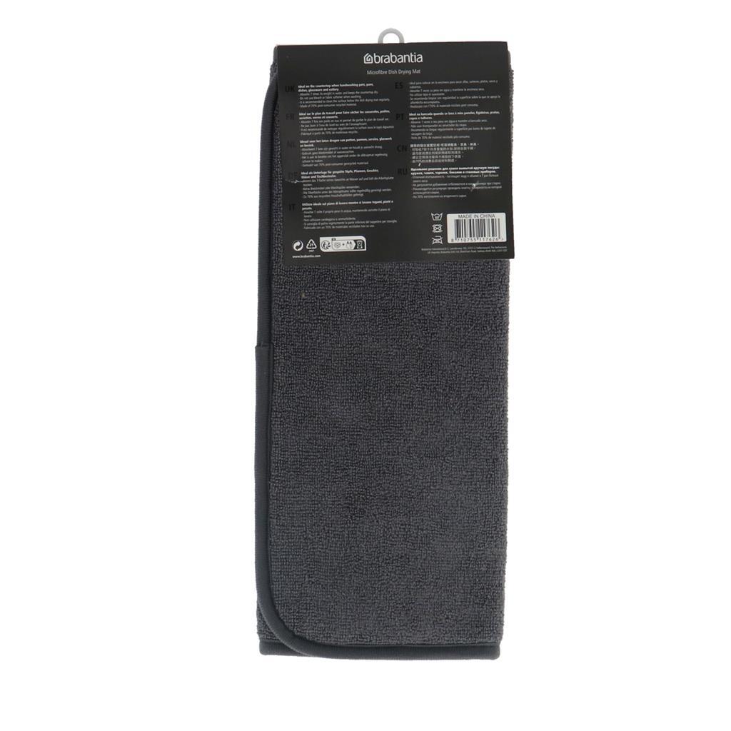 Brabantia vask i mikrofiber afløbsmåtte 47x40 cm grå