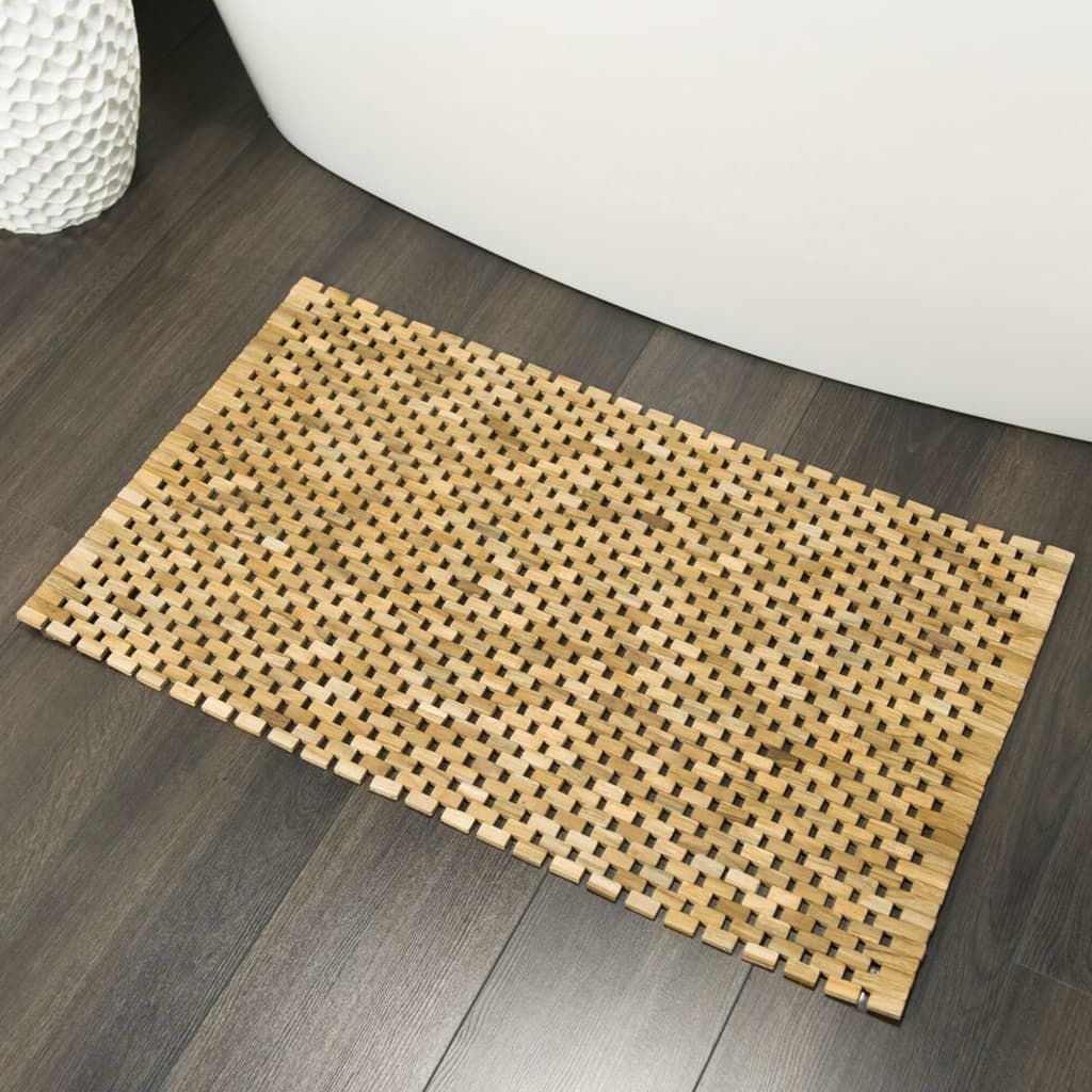 SEALSKIN BATH MAT WOODBLOCK 52X90 cm Naturlig