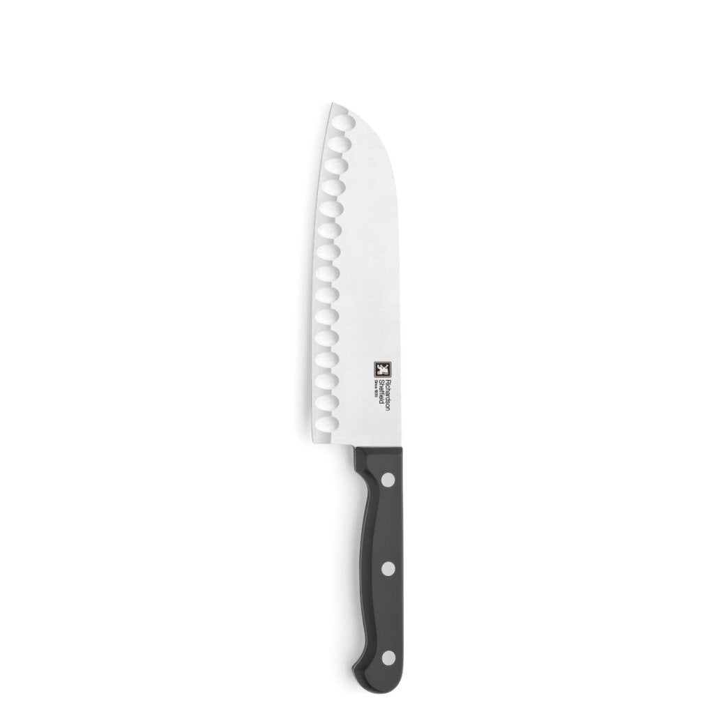 Richardson sheffield håndværker santoku kniv 17,5 cm rustfrit stål sort