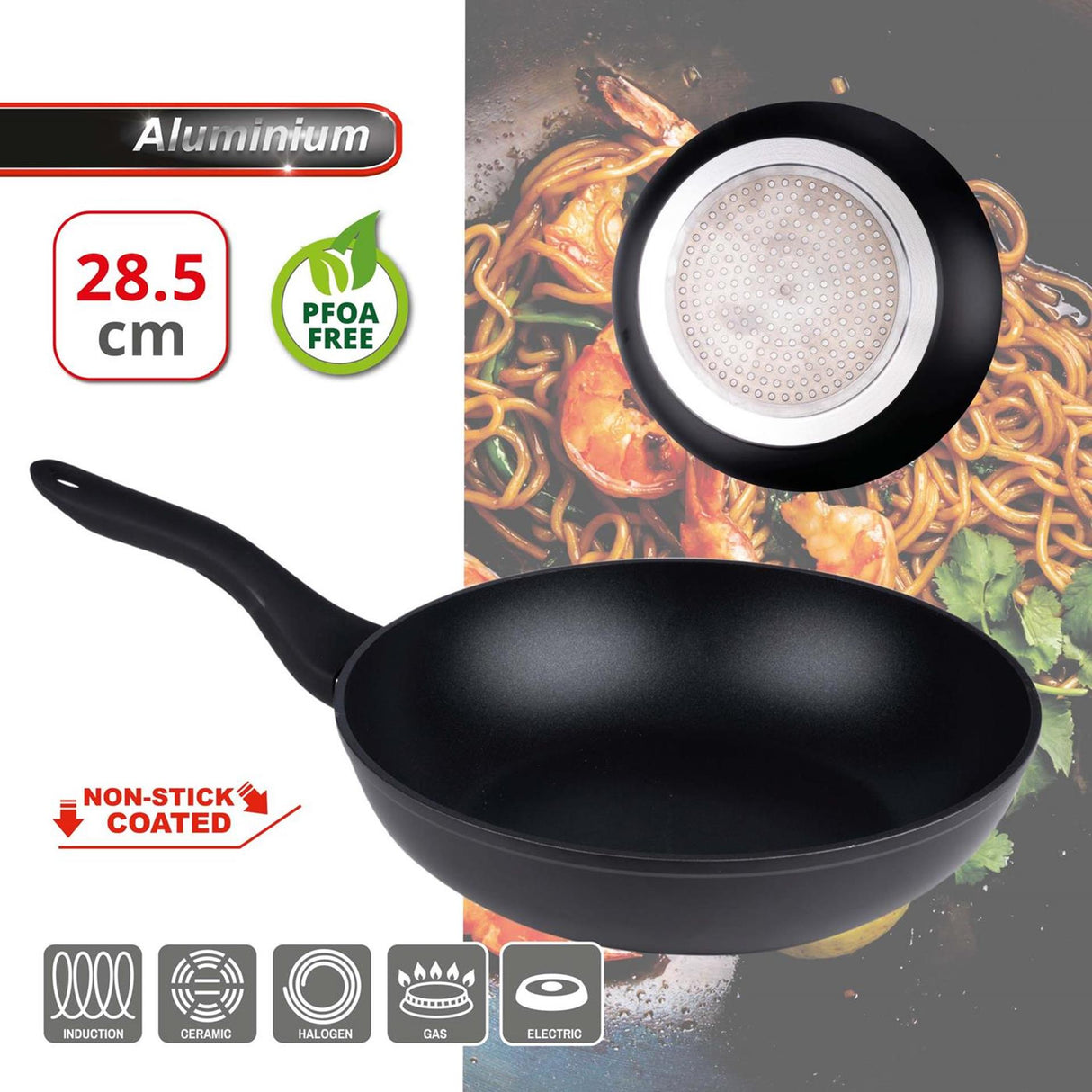 Alpina wokpande ø28,5cm wokpande ø28,5cm aluminium