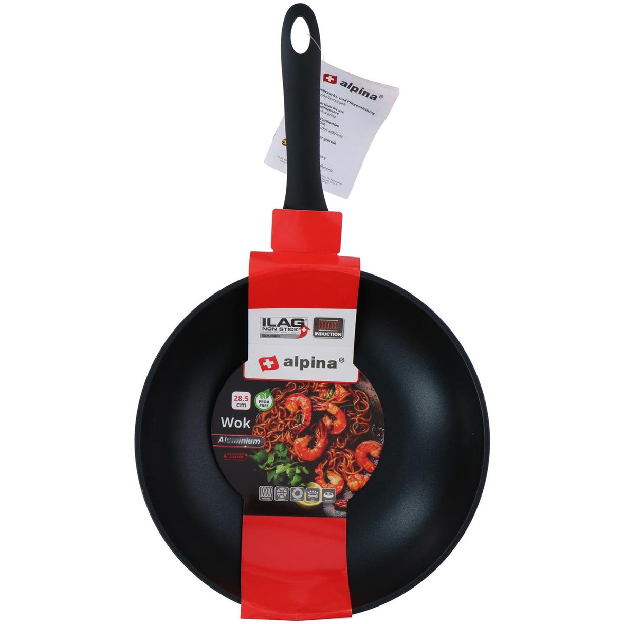 Alpina wokpande ø28,5cm wokpande ø28,5cm aluminium