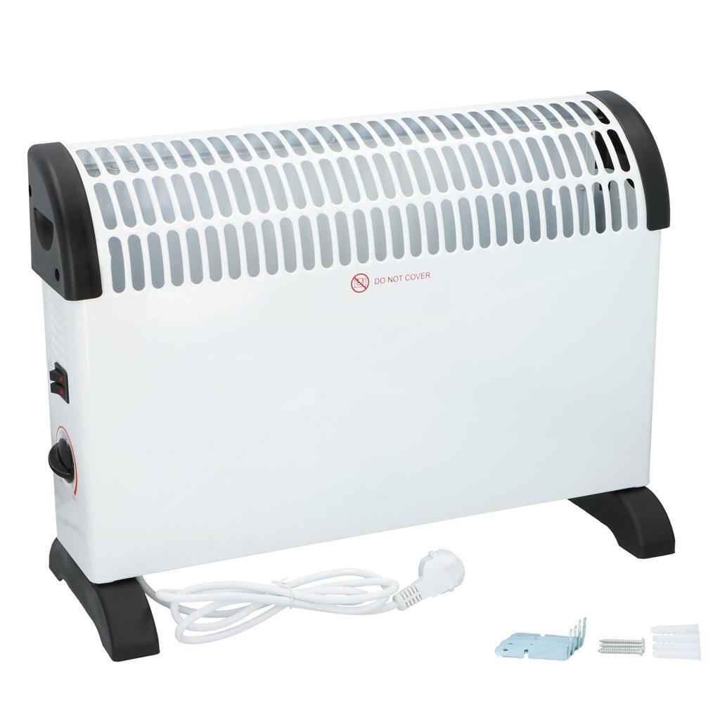 Alpina konvektorvarmer 2000w hvid sort