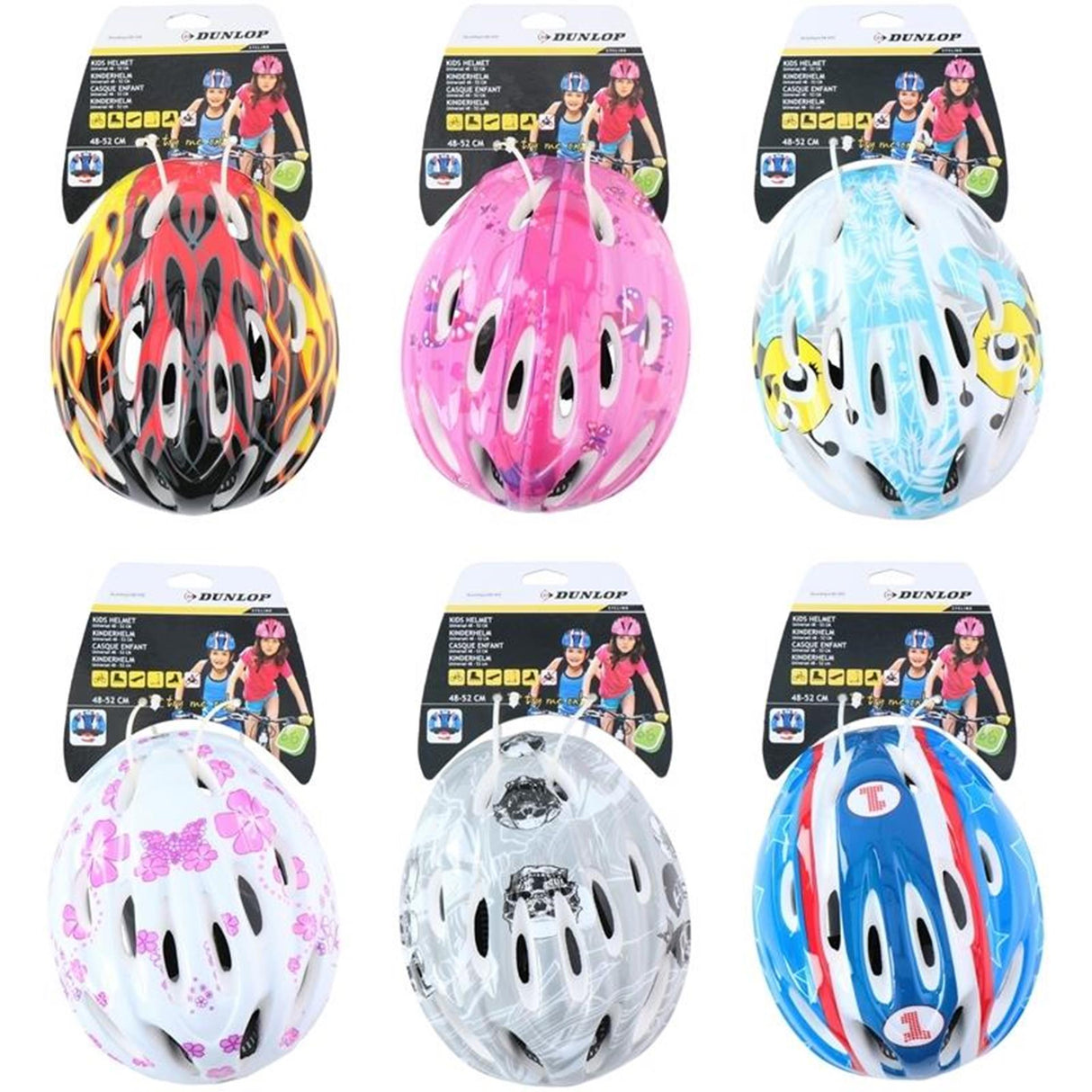 Dunlop børnecykelhjelm uni 48-52cm