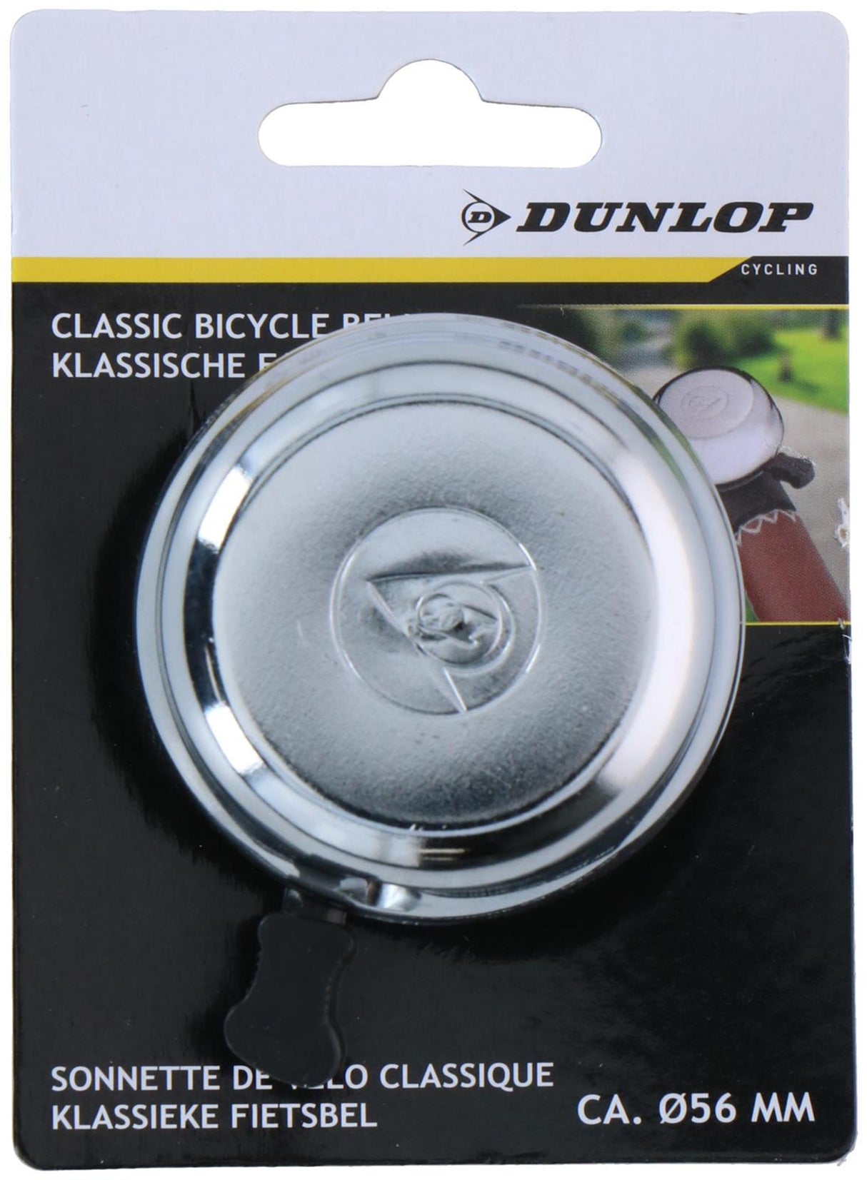 Dunlop klassisk sølv cykelklokke