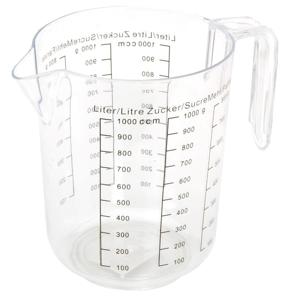 Basic transparent målebæger 1l