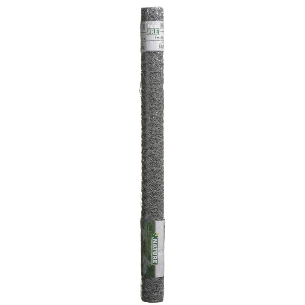 Naturmesh hexagonal 1x10 m 25 mm galvaniseret stål