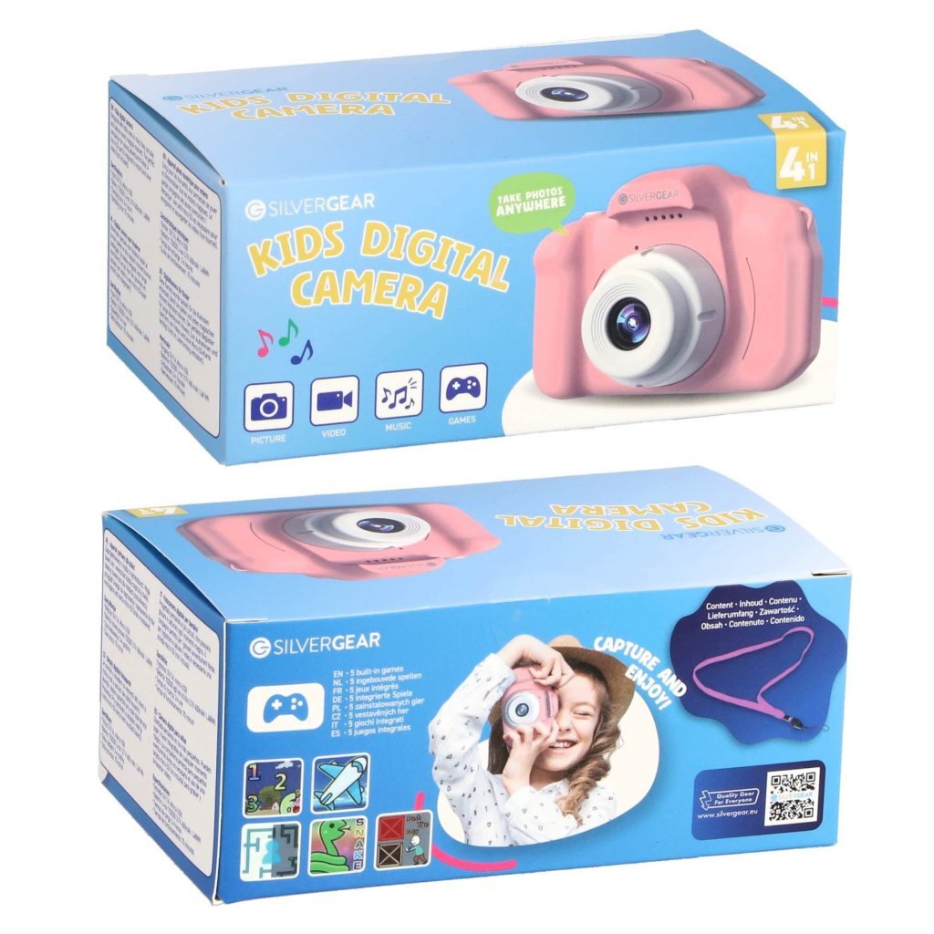Andre mærker Silvergear Full HD børnekamera Pink Blå