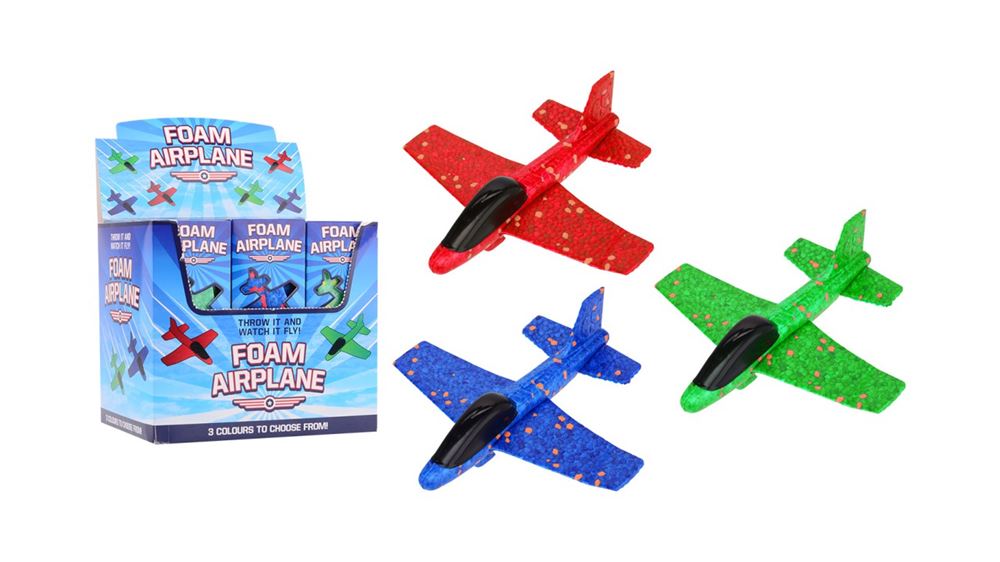 Johntoy john legetøjsskum flyvemaskine 17cm