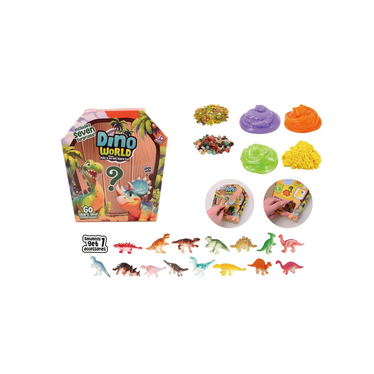 Johntoy dino world - slime sjov mysterieæske