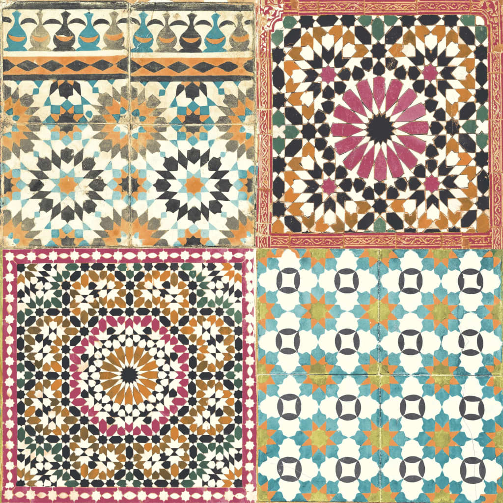 Hollandske Wallcoverings Dutch Wallcoverings tapet marokkanske fliser Multi -farvet