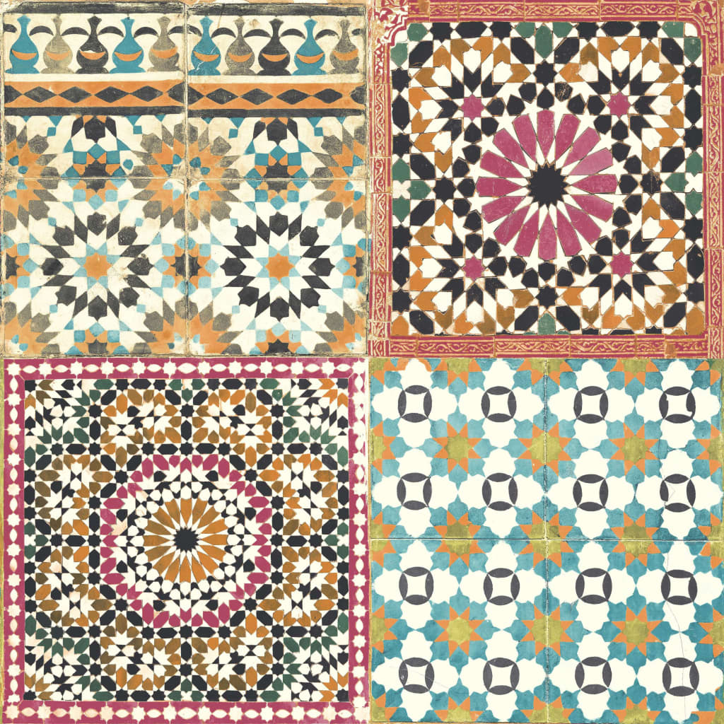 Hollandske Wallcoverings Dutch Wallcoverings tapet marokkanske fliser Multi -farvet