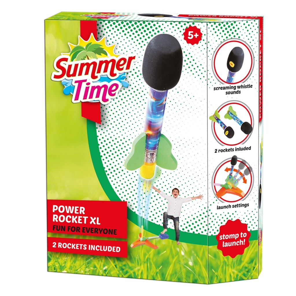 Summertime power raket xl med 2 raketter + lyd