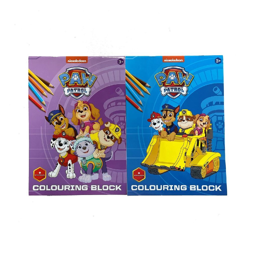 Paw patrulje a4 malebog + klistermærker