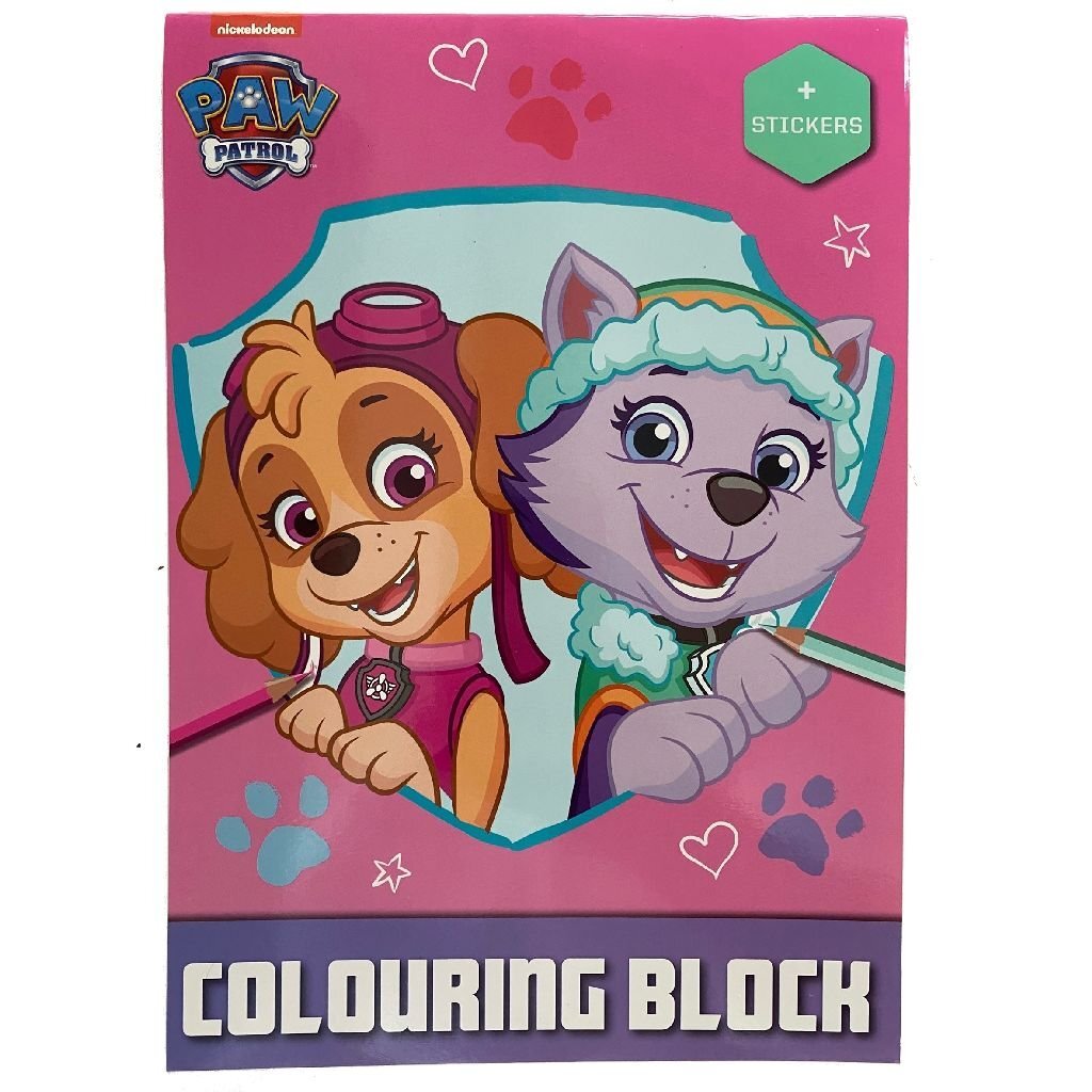 Paw patrulje a4 malebog + klistermærker