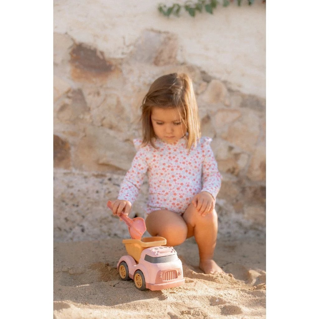 Lille hollandsk tipvogn pink, 17cm