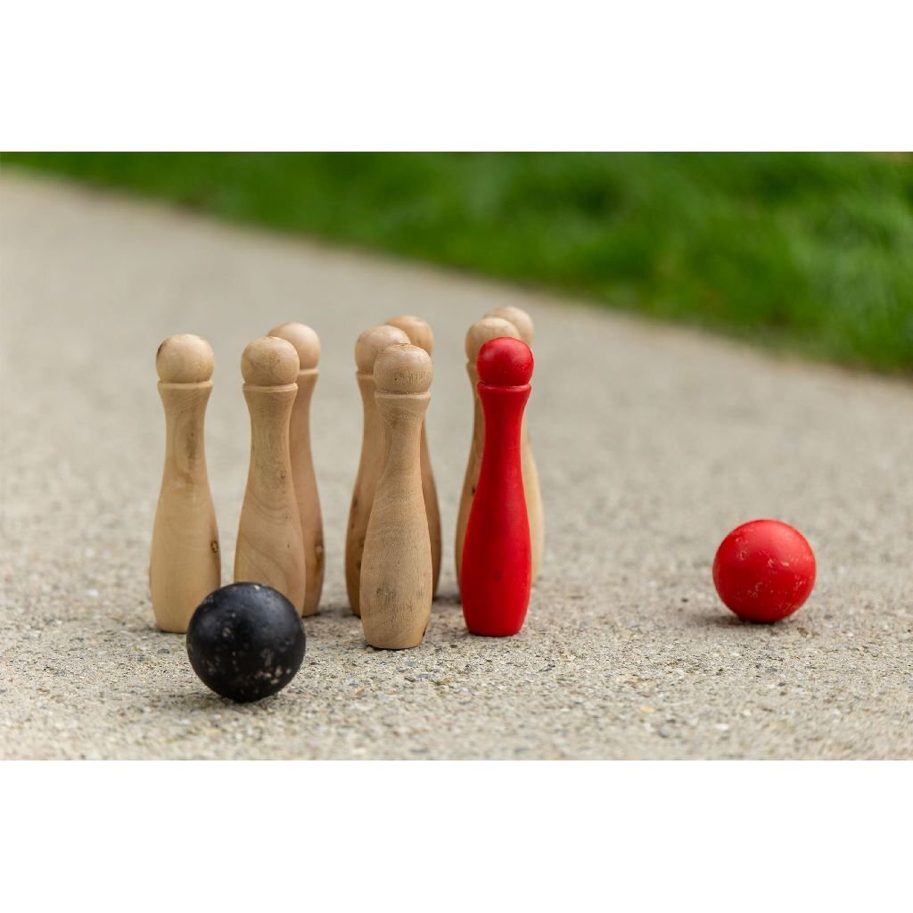 Udendørs legehave bowlingtræ