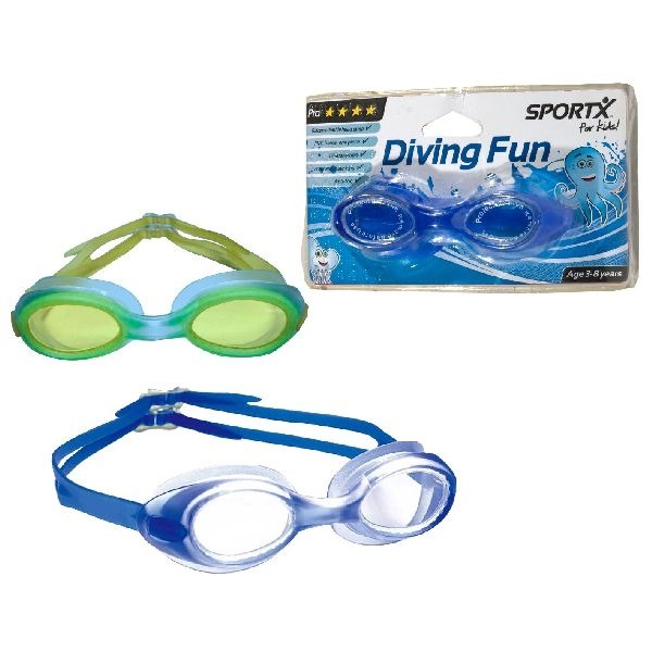 Sportx børn klor goggles pro 3-8 år
