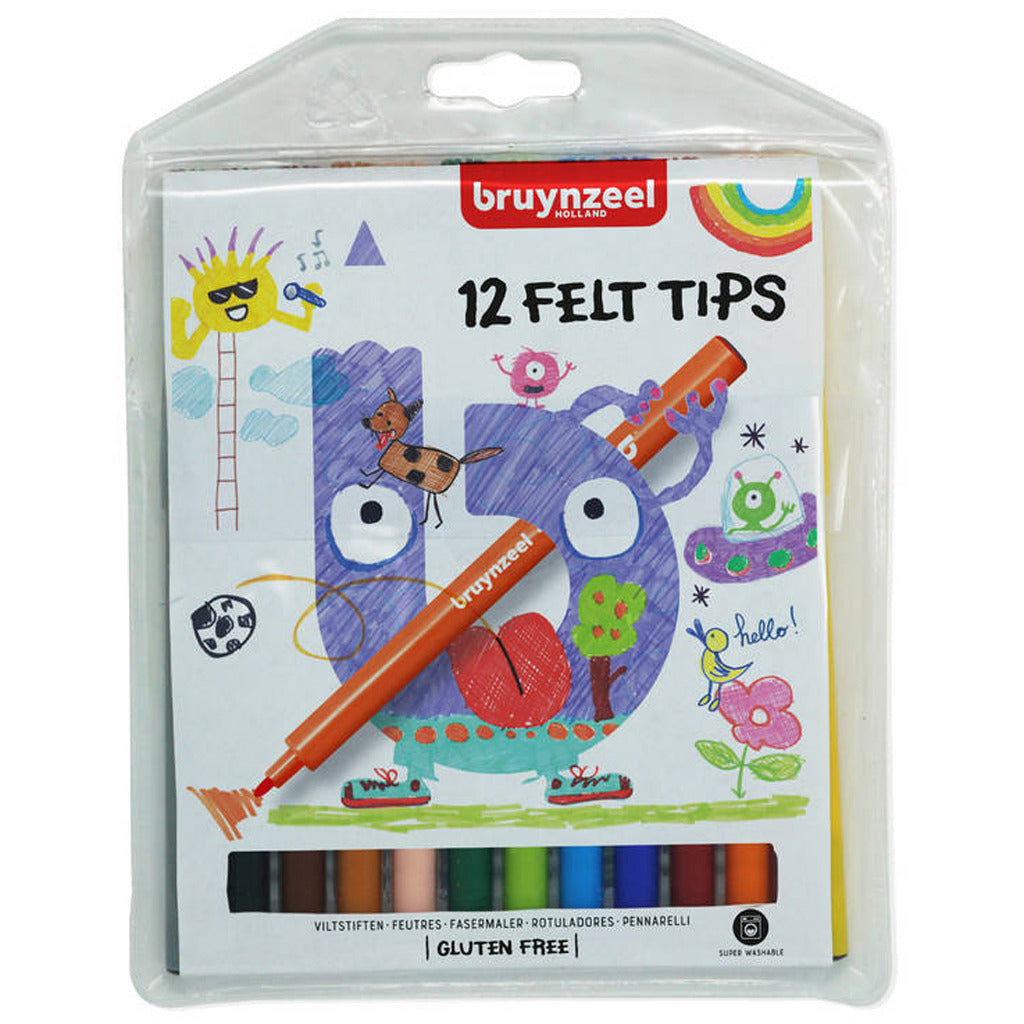 Bruynzeel Kids tuschpenne, 12 stk.