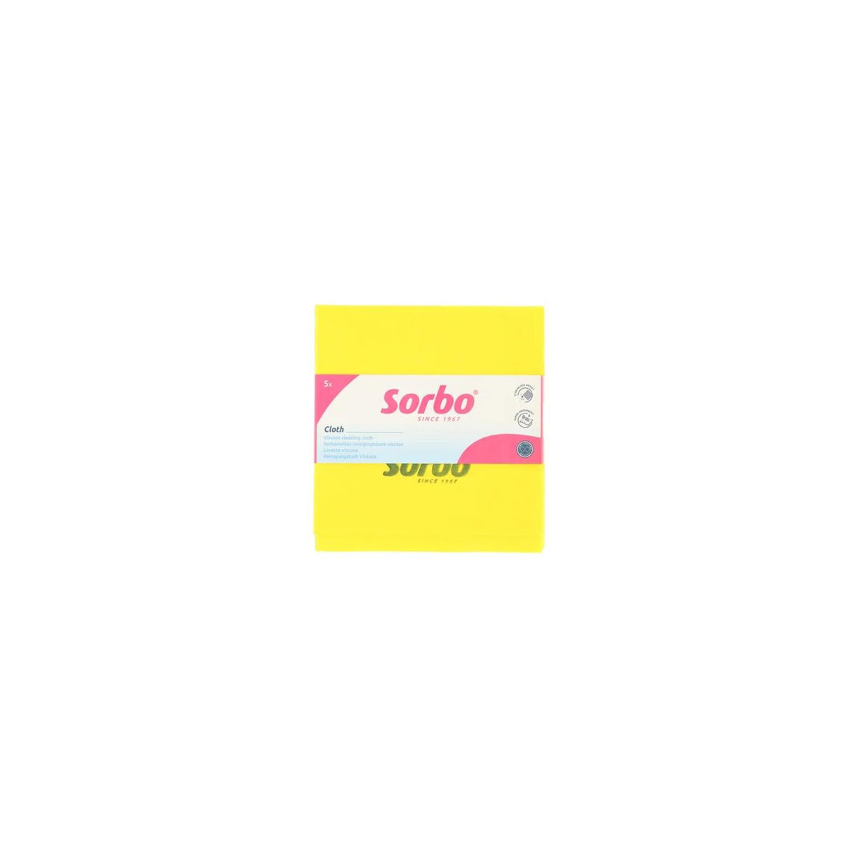 Sorbo net renseklude gule 38x38cm 5 stk