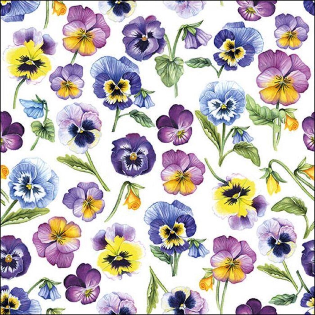 Ambiente servietter 33x33 cm stedmoderblomst over hele foråret
