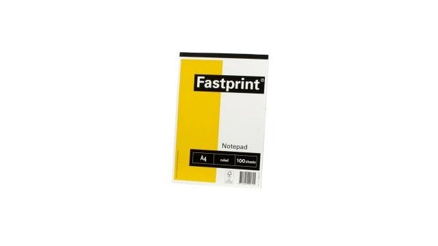 Grundlæggende fastprint skriveblok a4 100 ark 70 gram