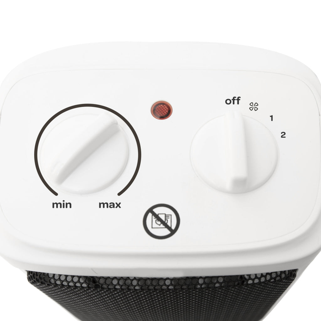 Inventum kc221w keramisk varmelegeme 2000w hvid