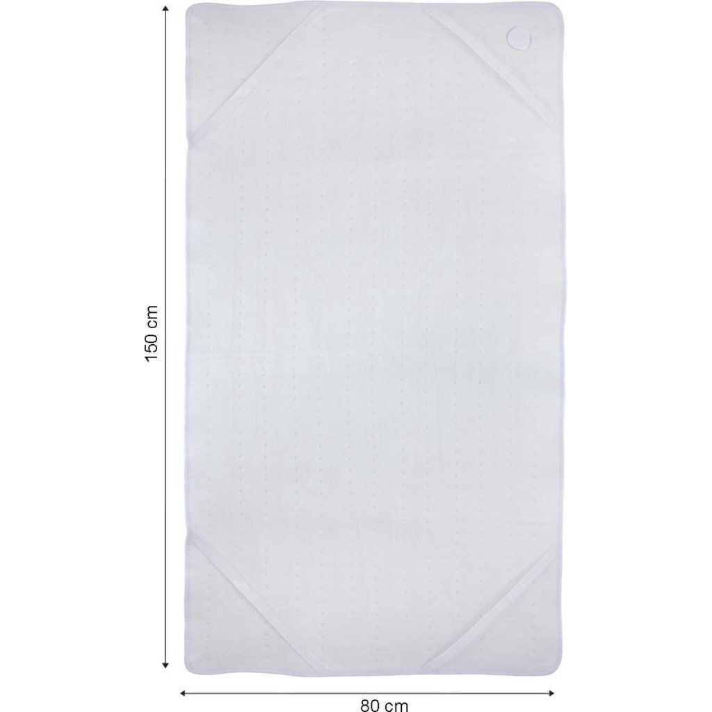 Tomado teb1500w elektrisk tæppe 150x80 cm hvid