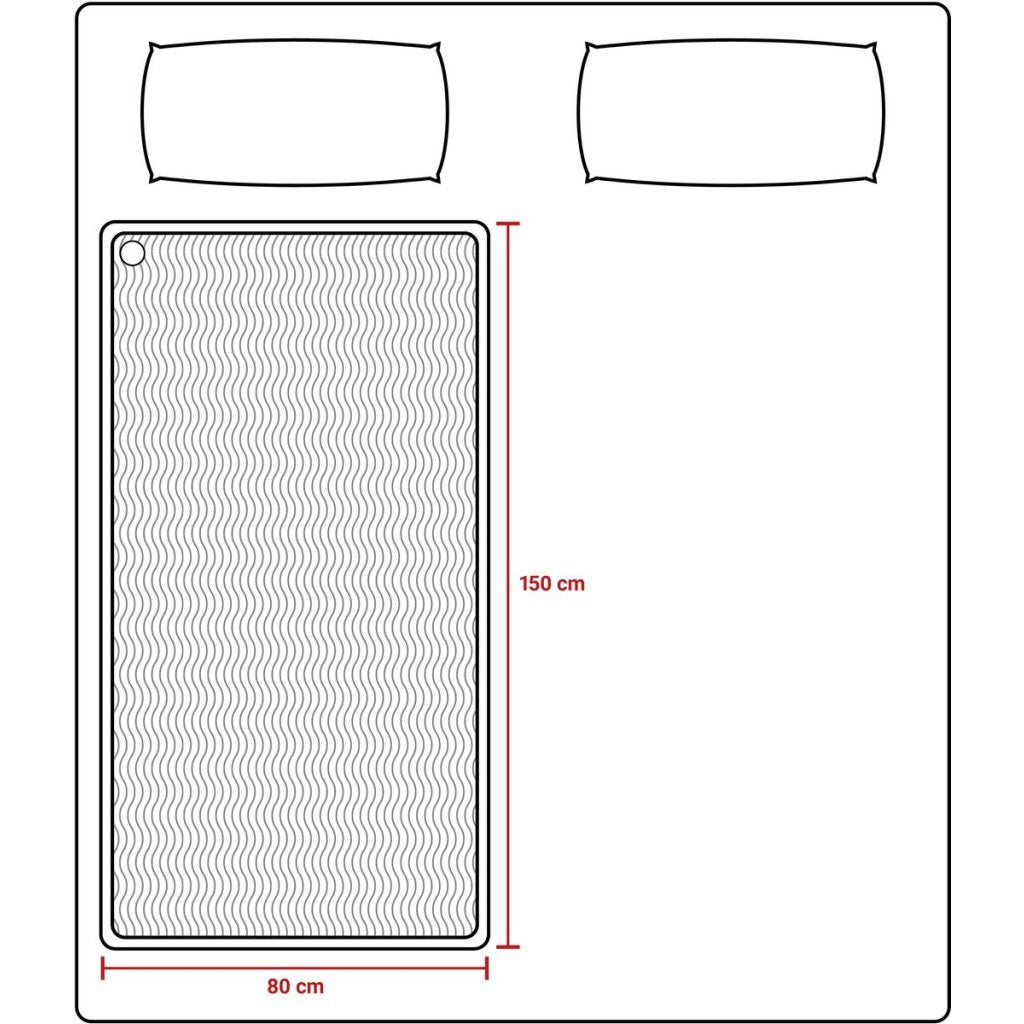 Tomado teb1510w elektrisk tæppe 150x80 cm hvid fleece