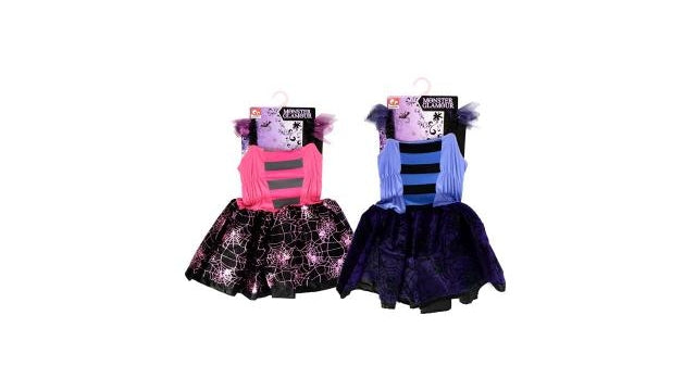 Slammer monster glamour kjole 3-6 år