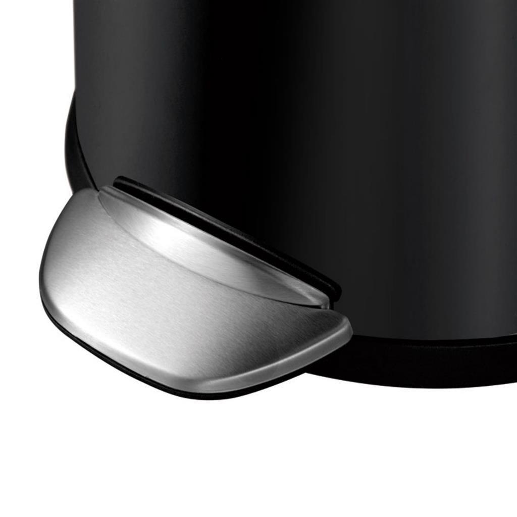 Eko vepa bins belle deluxe pedalspand 3l sort sølv