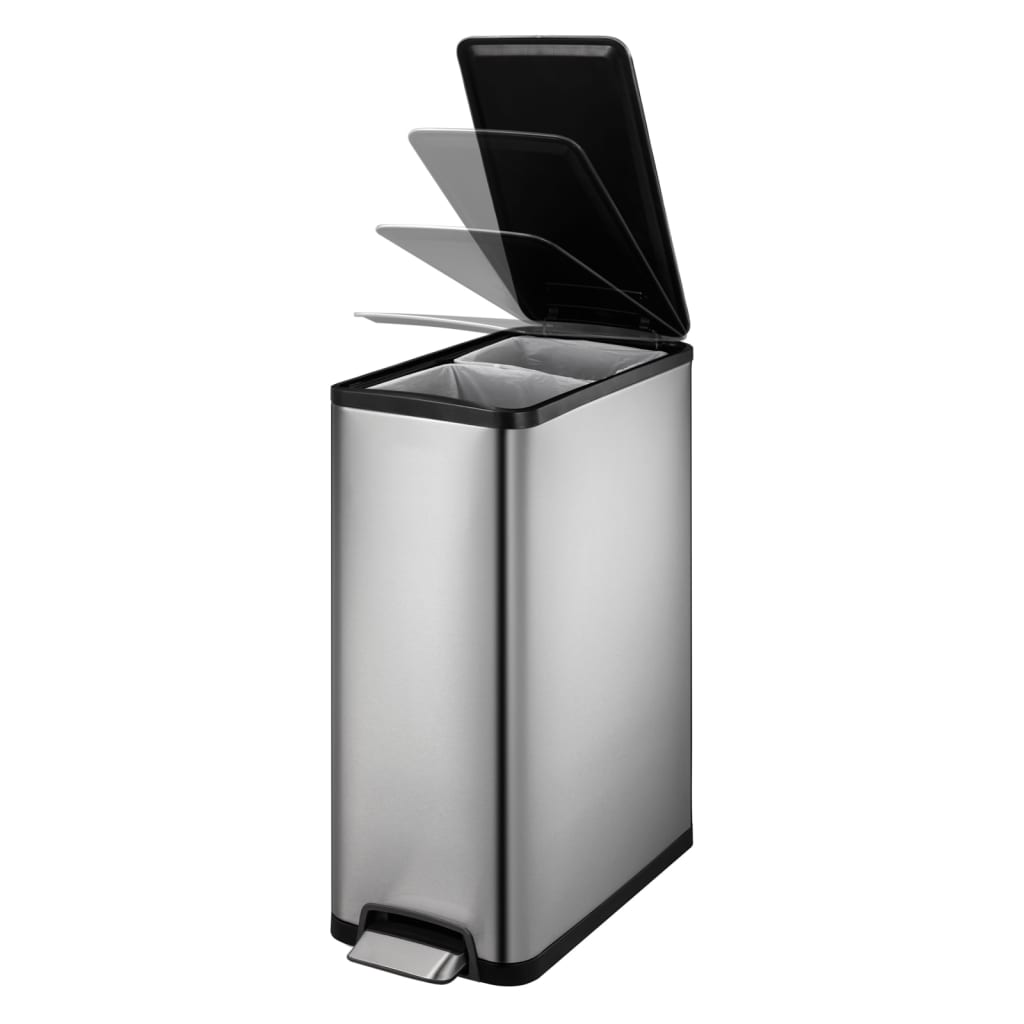 Eko Pedal Binemer Ecoslim 2x20 L Mat Silver -Colored