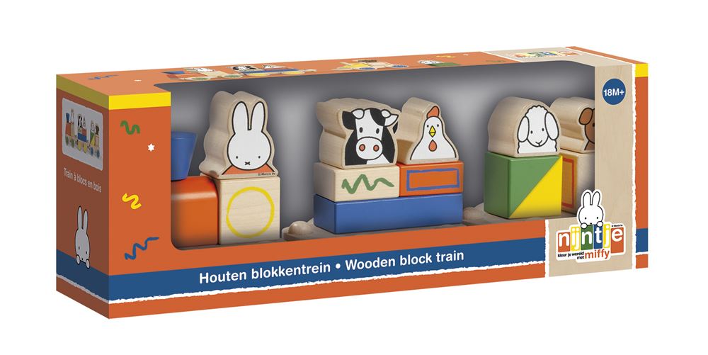Bambolino legetøj Miffy træklodstog. 3+