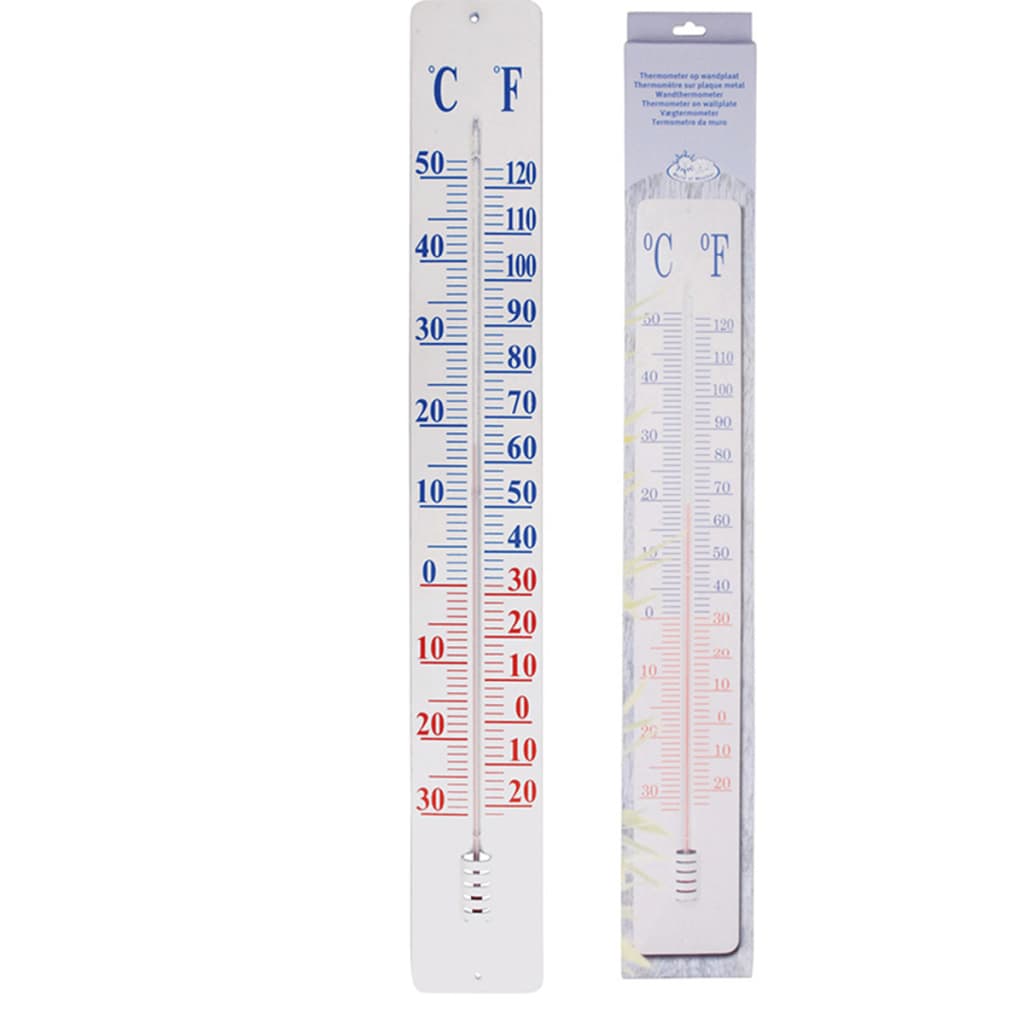 Esschert Design termometer på vægplade Th9 90 cm