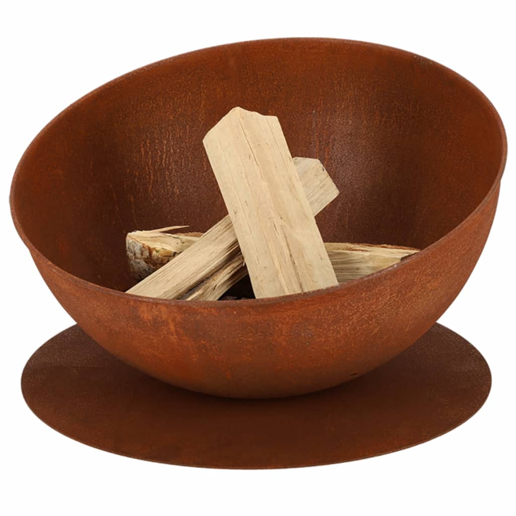 Esschert Design Fire Bowl Hellend på diskrust -farvet