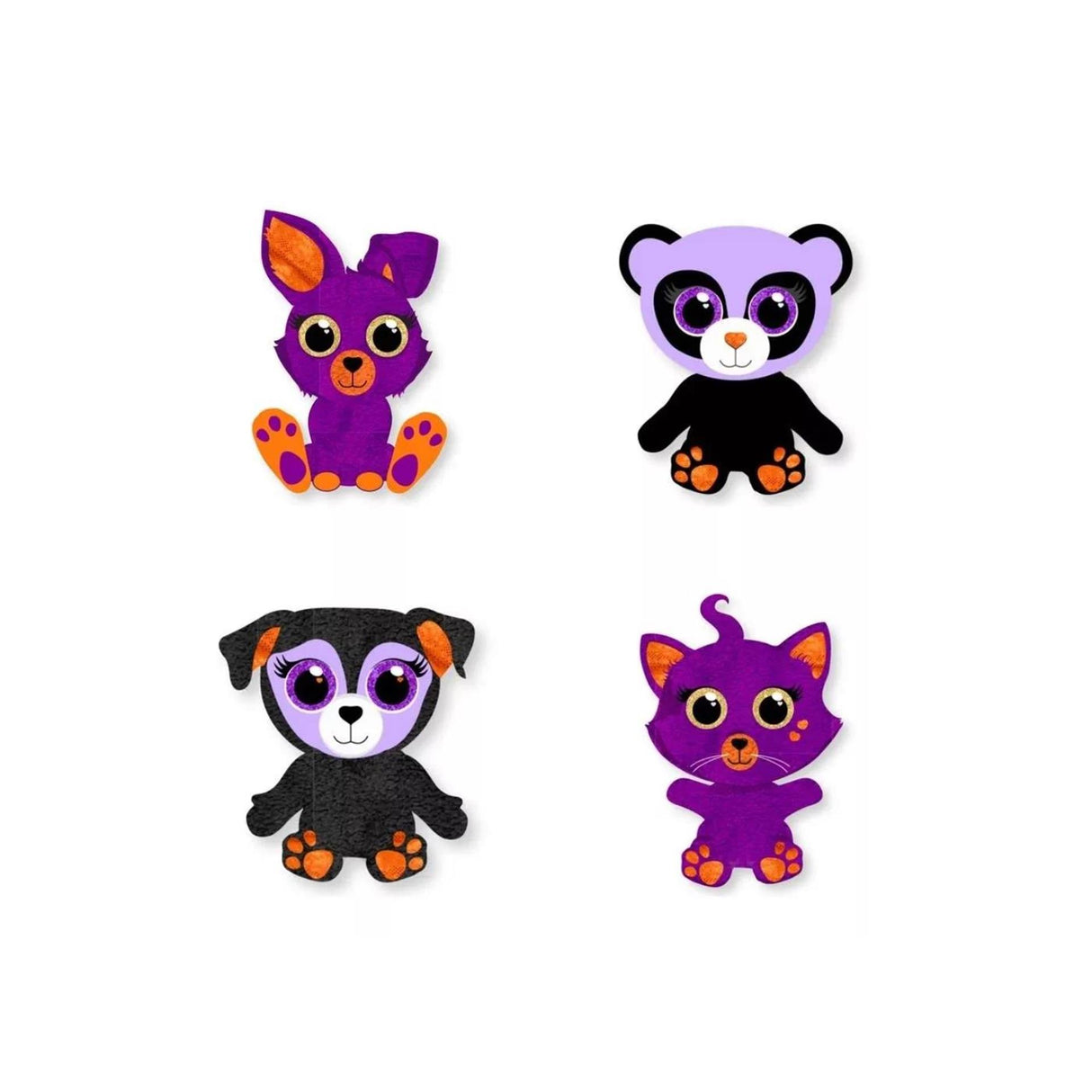 Ojo halloween plys samleobjekter 10cm 4 assorteret