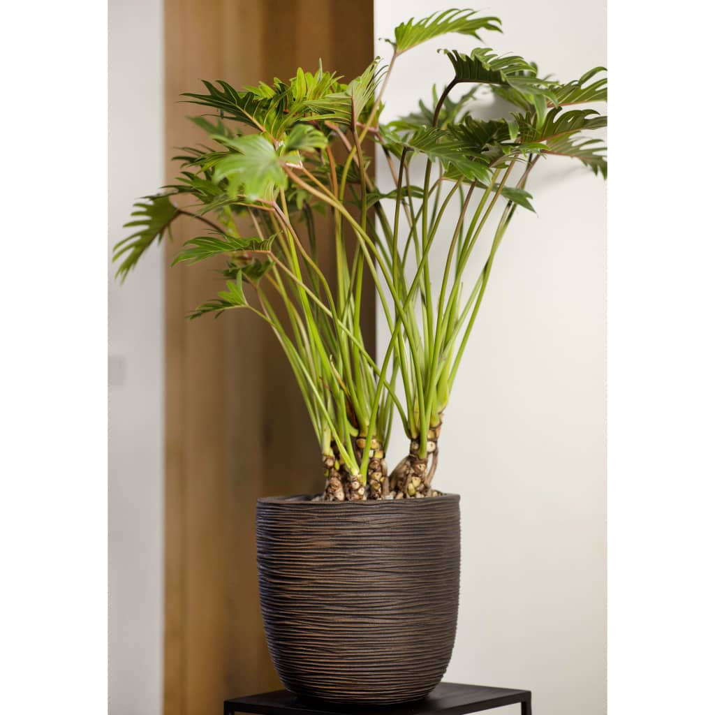 Capi capi planter natur rib 43x41 cm mørkebrun