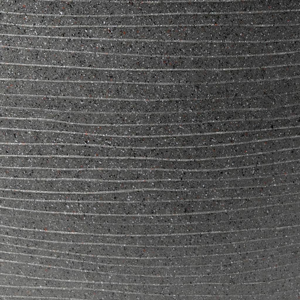 CAPI PLANTER ARC GRANITE Rektangulær 60x35x40 cm Anthracite -farvet