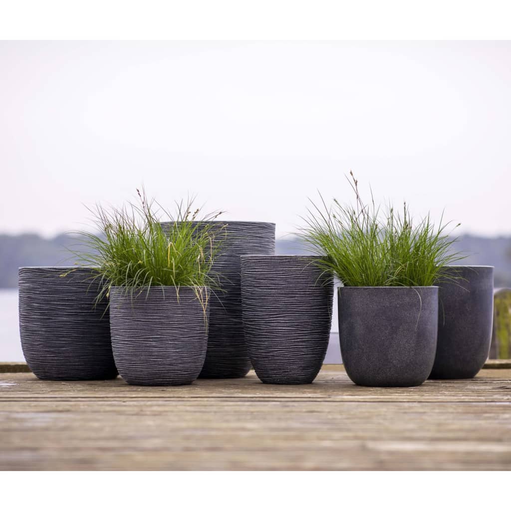 Capi planter vask ribben lav elegant 34x46 cm grå