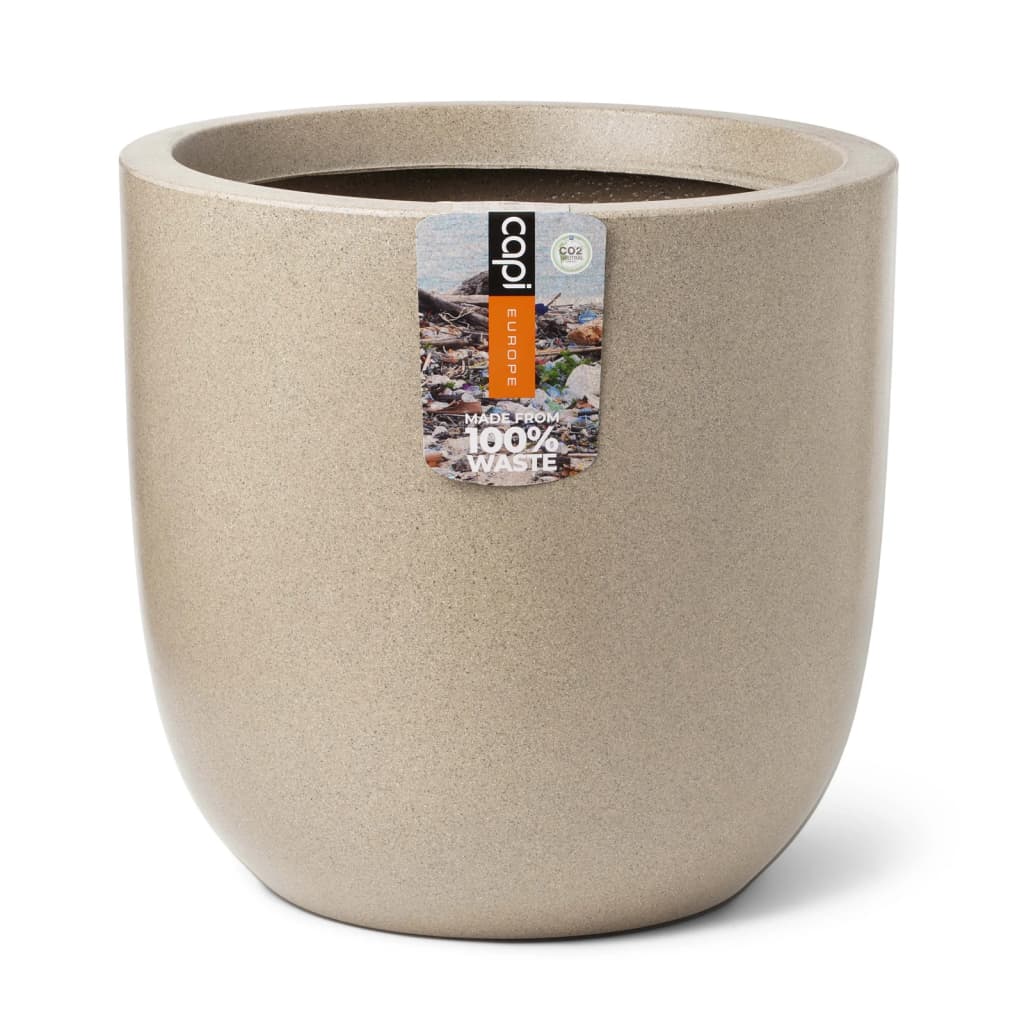 Capi planter vask glat 43x41 cm terrazzo beige