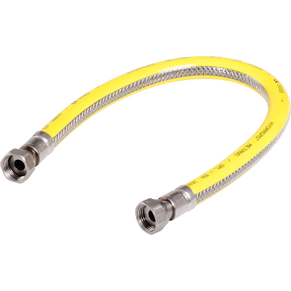 Raminex gasslange 150cm rustfri stål-flex-PVC