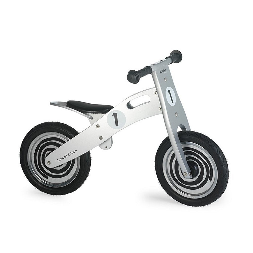 Trækalcykel simpelthen - sølv