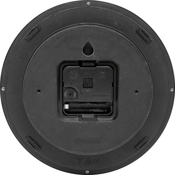 Nexttime nx-7321zw vægur nxt diameter 20cm plast sort, hvid urskive