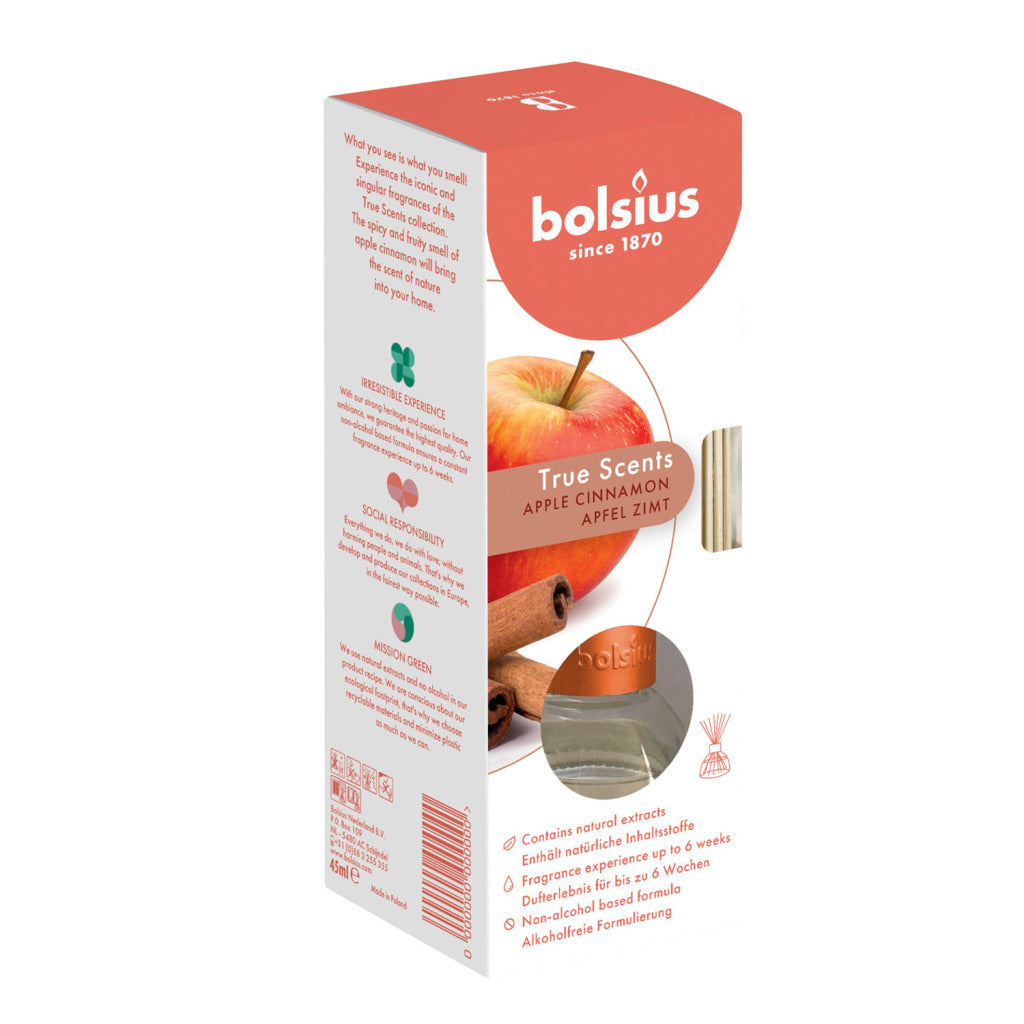 Bolsius bolsius aroma diffuser æble kanel 45 ml ægte dufte