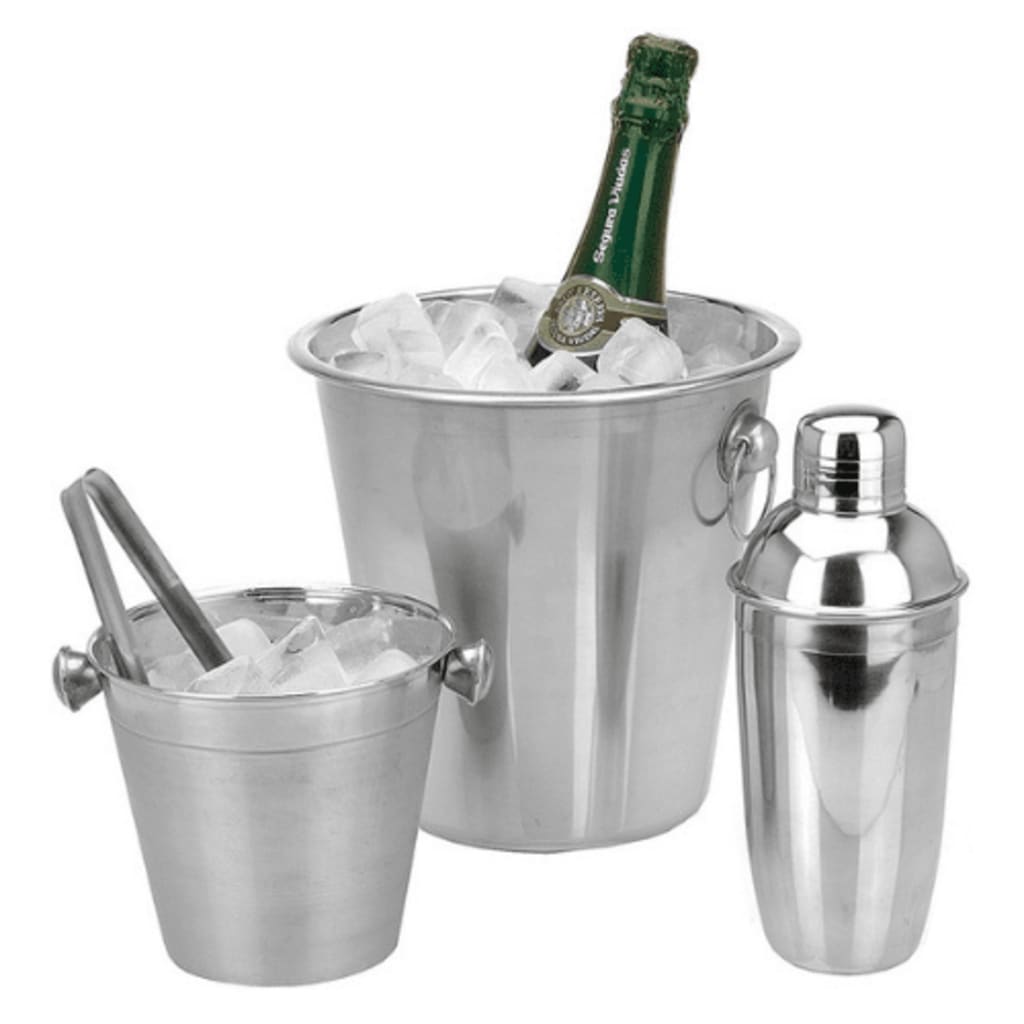 Fremragende Houseware 4-delt barset rustfrit stål