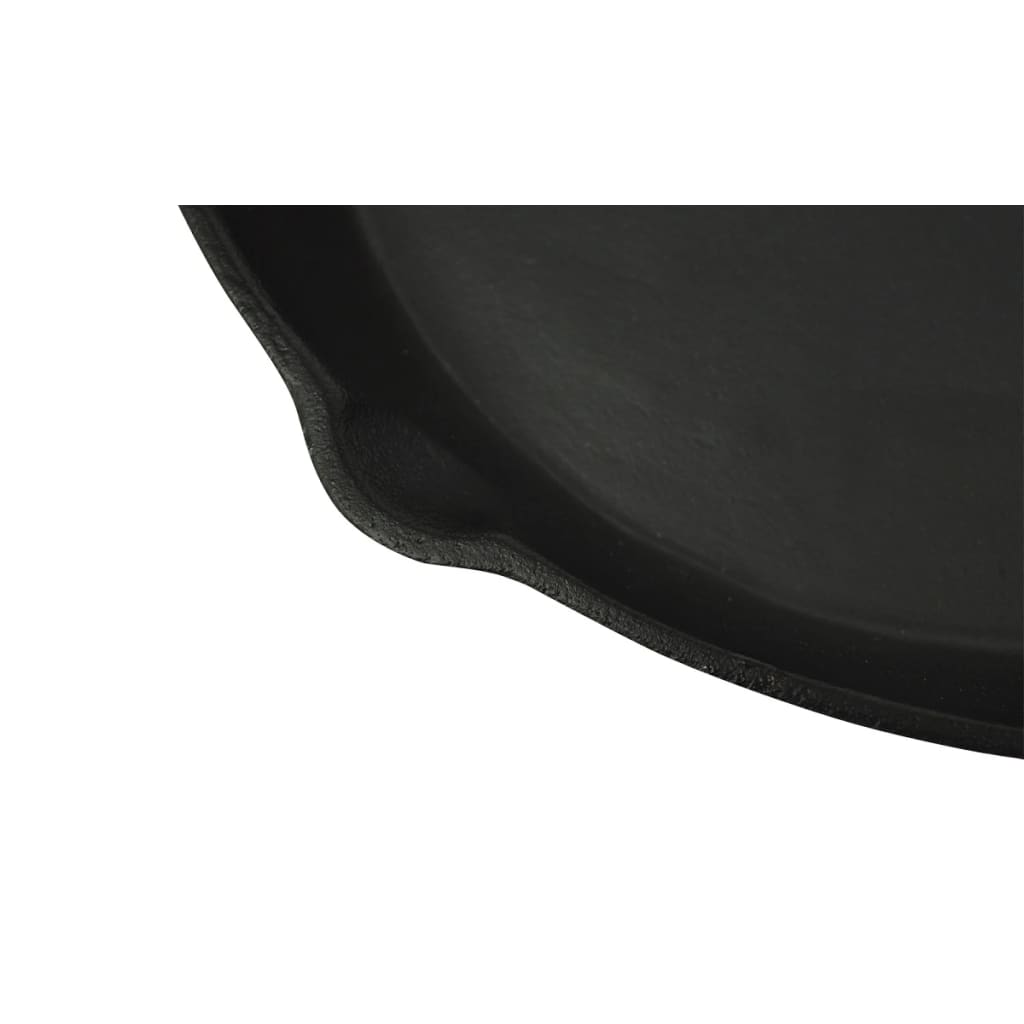 Vidaxl stegepande støbejern 30 cm runde