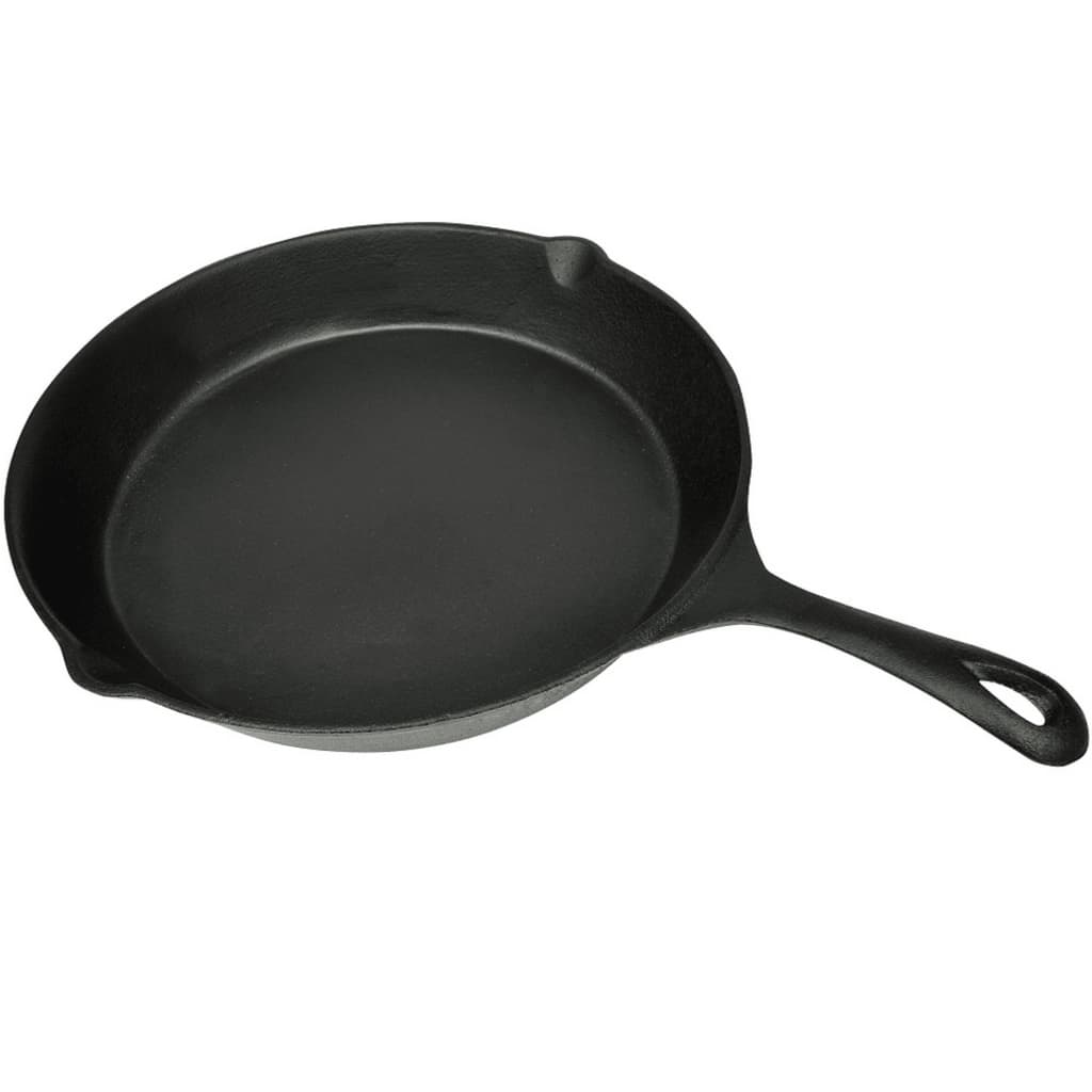 Vidaxl stegepande støbejern 30 cm runde