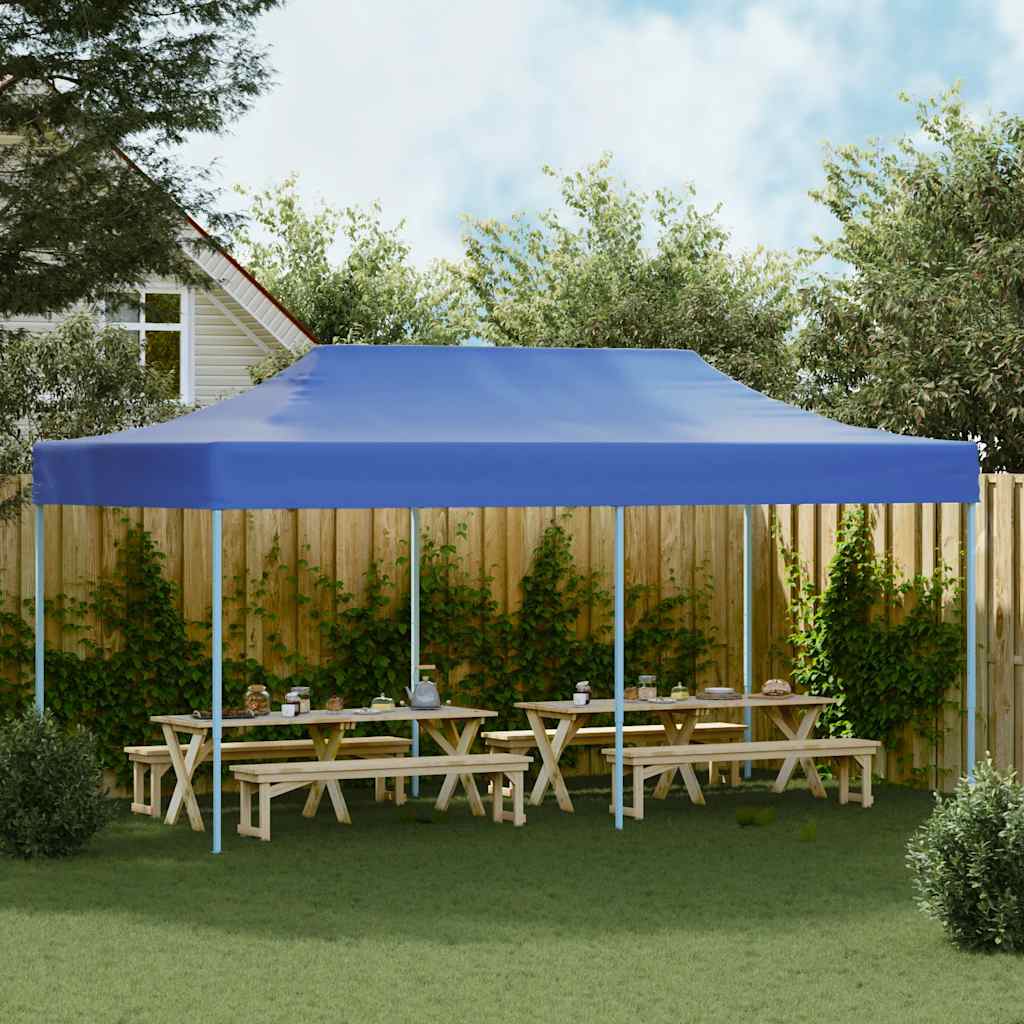 Vidaxl foldet telt pop-up 3x6 m blå
