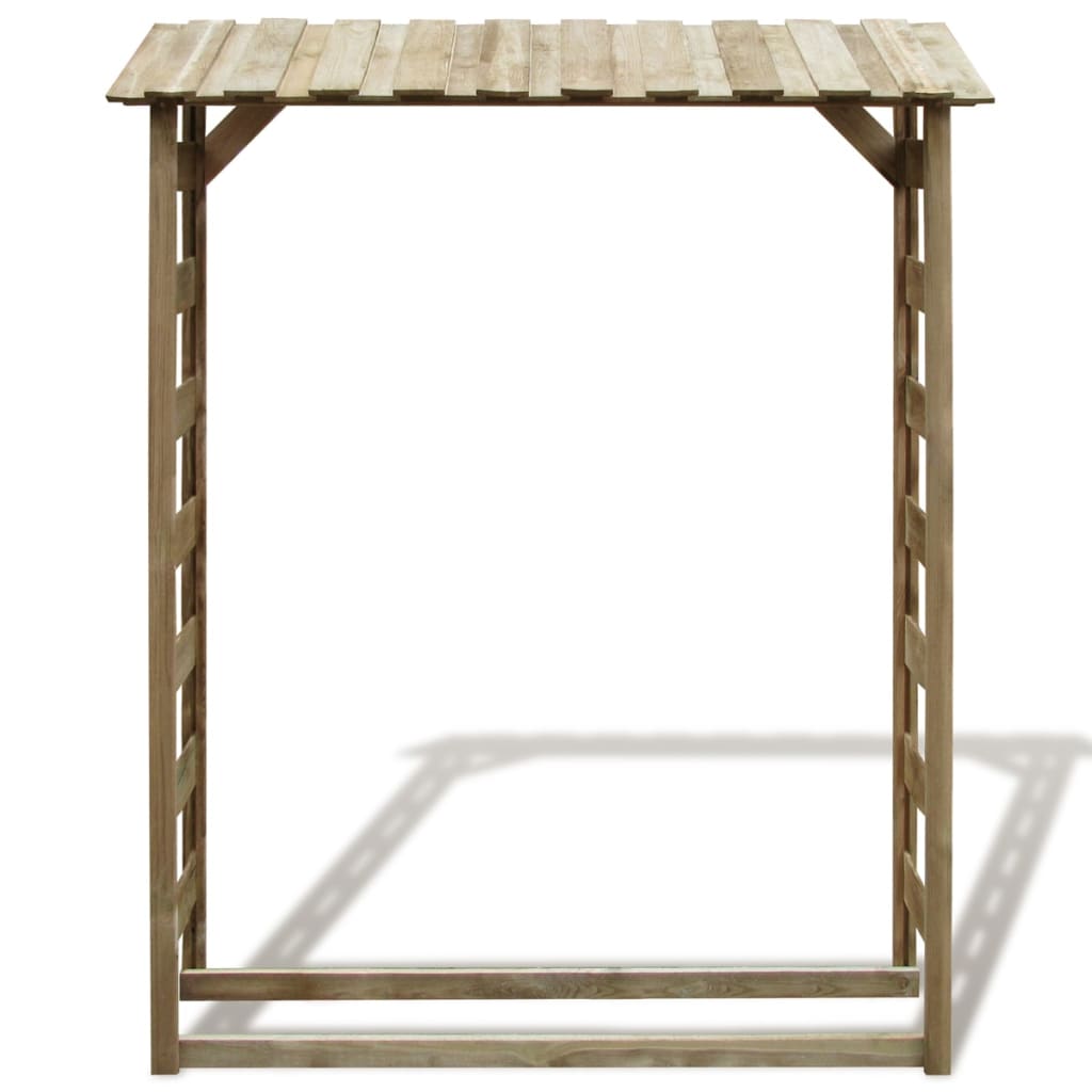 Vidaxl brændeopbevaring 150x44x176 cm Imprægneret fyrretræ