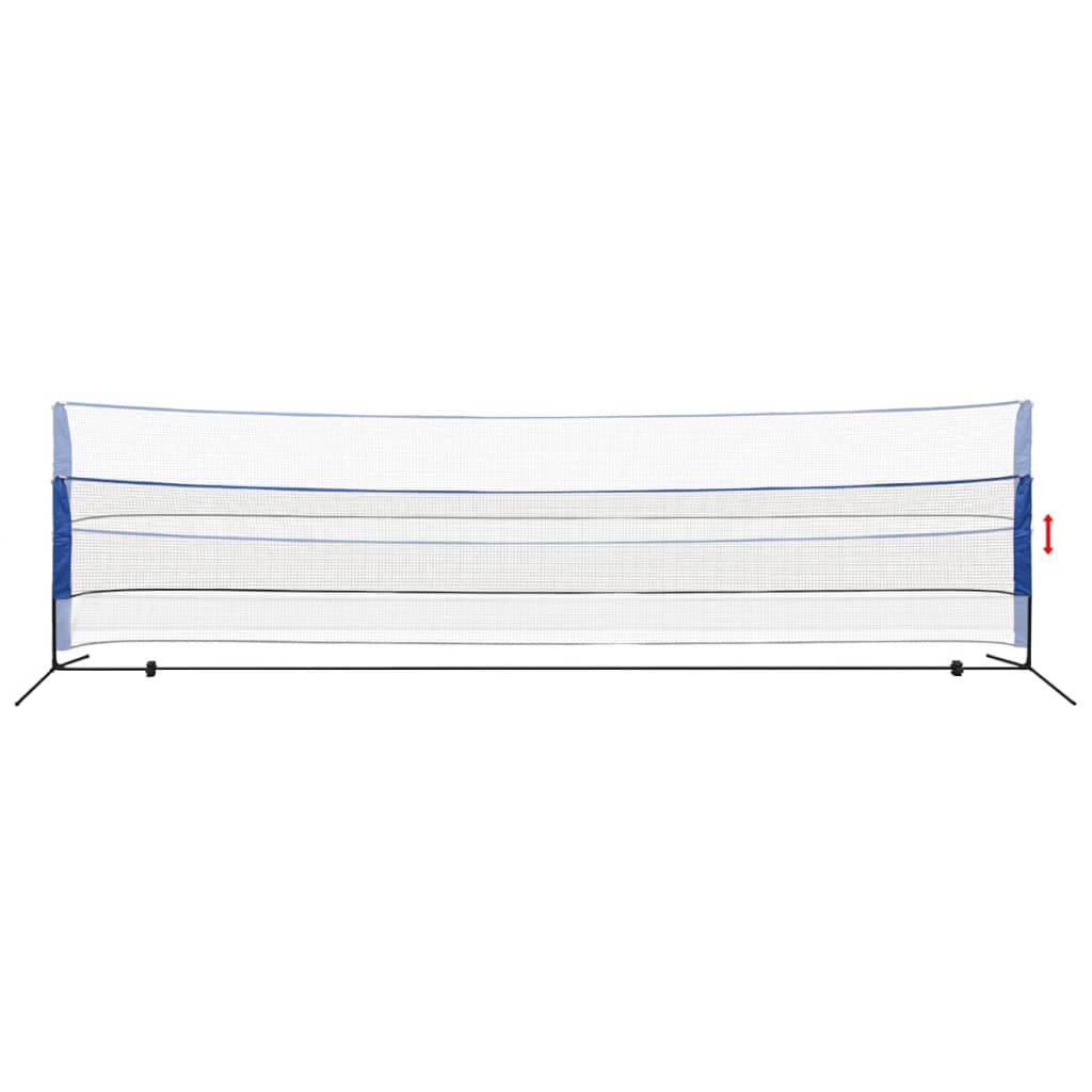 Vidaxl Badmintonnet med skyttelbusser 600 x 155 cm
