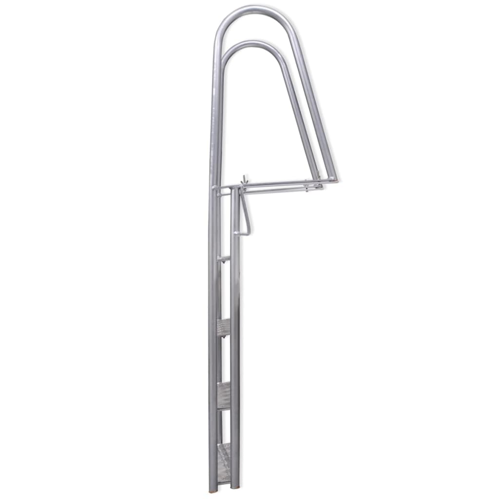 Vidaxl Dock Swimming Pool Ladder med 4 trin Aluminium 167 cm